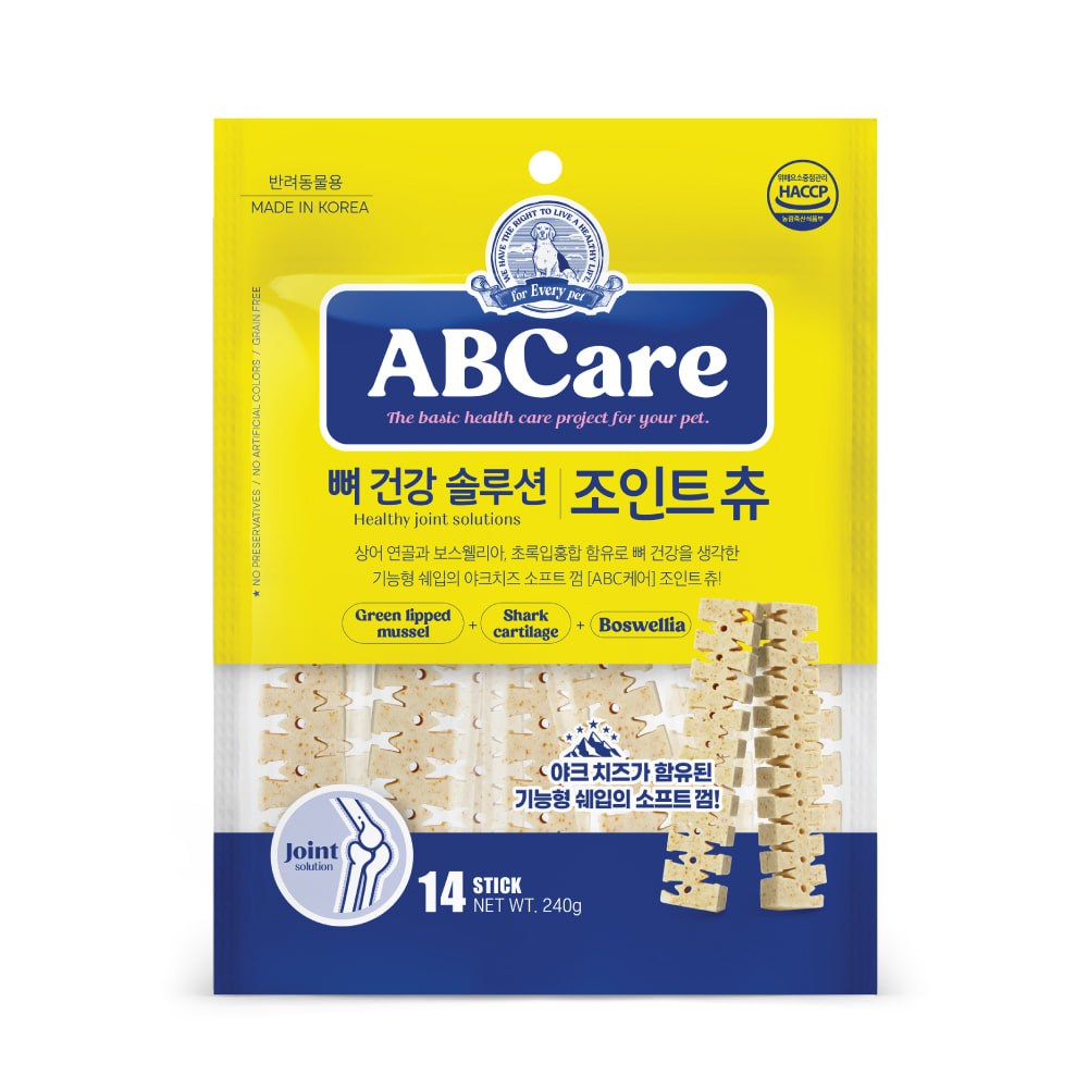 자체브랜드 [ABCare] ABCare 뼈건강솔루션 조인트츄 14p - Bennys